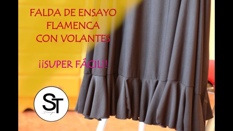 ¡Aprende a crear tu propia falda de flamenca fácilmente en casa!